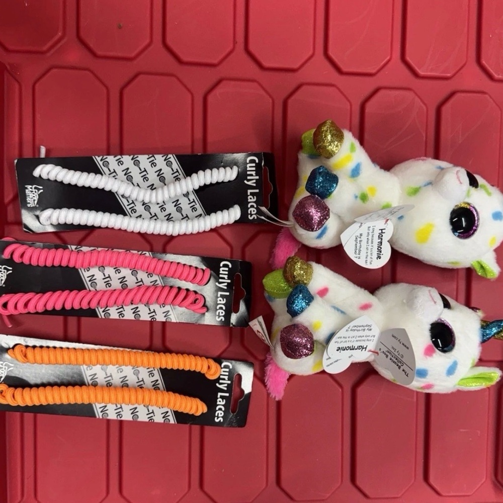 Ty Multicolored Unicorn Plush Pair